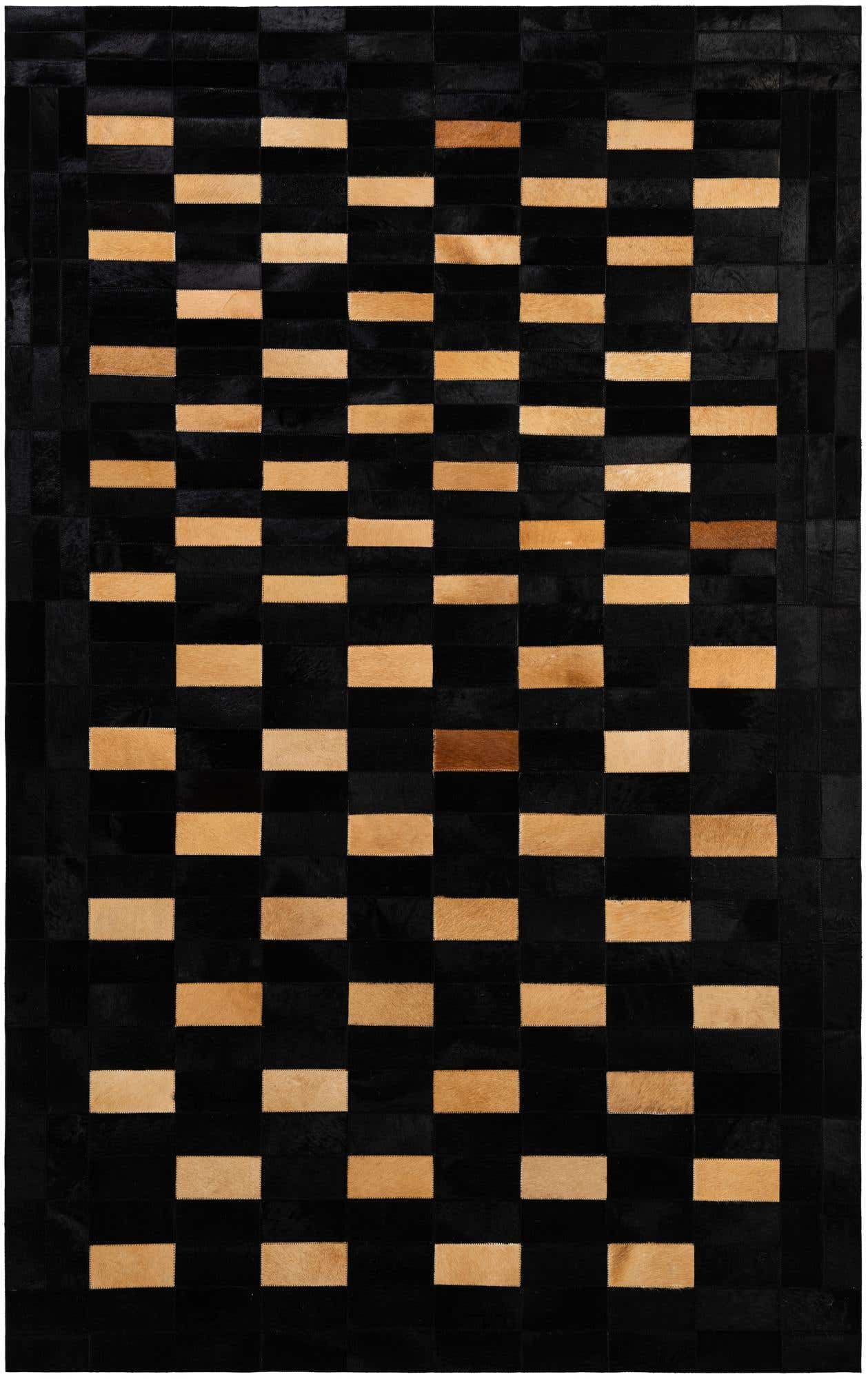 5' 1 x 8' Cowhide - Patchwork Rug