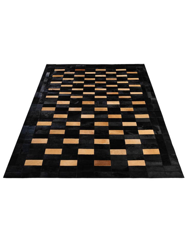 Detail image of 5' 1 x 7' 11 Cowhide - Patchwork Rug