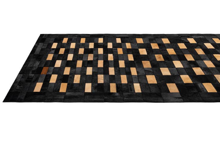 Detail image of 5' 1 x 7' 11 Cowhide - Patchwork Rug