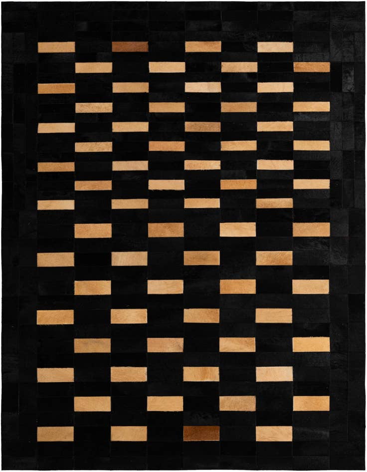 Detail image of 5' 1 x 7' 11 Cowhide - Patchwork Rug