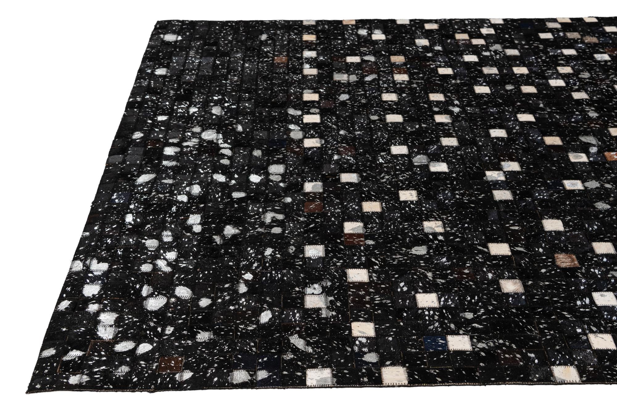 5' x 7' 11 Cowhide - Patchwork Rug
