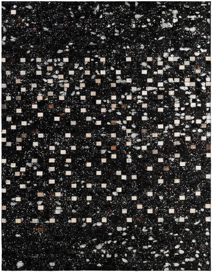 Detail image of 5' x 7' 11 Cowhide - Patchwork Rug