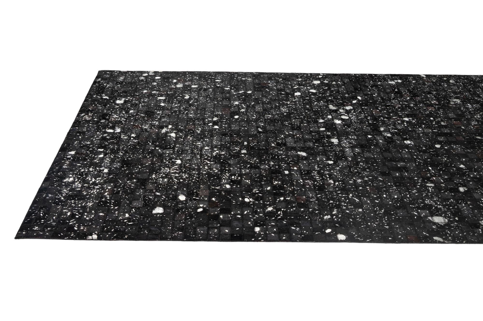 4' 11 x 7' 11 Cowhide - Patchwork Rug