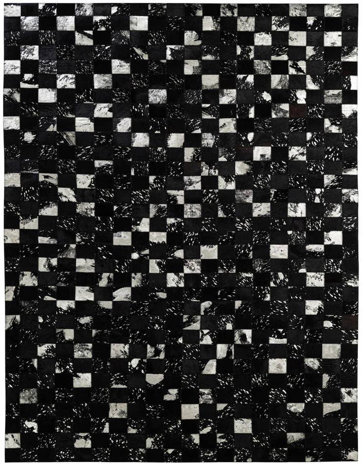 Detail image of 5' x 7' 11 Cowhide - Patchwork Rug
