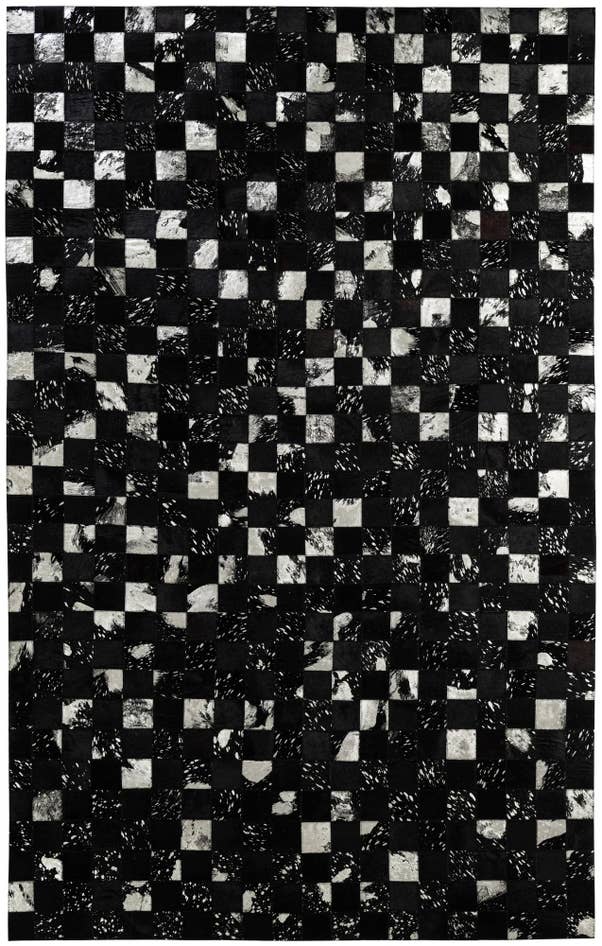 Detail image of 5' x 7' 11 Cowhide - Patchwork Rug