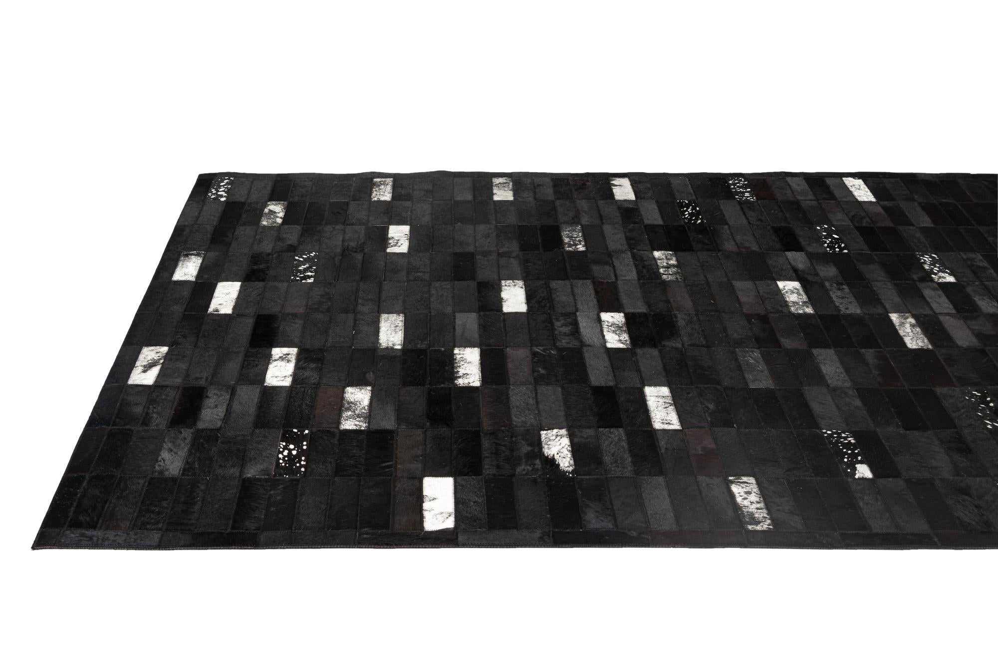 5' 3 x 8' 1 Cowhide - Patchwork Rug