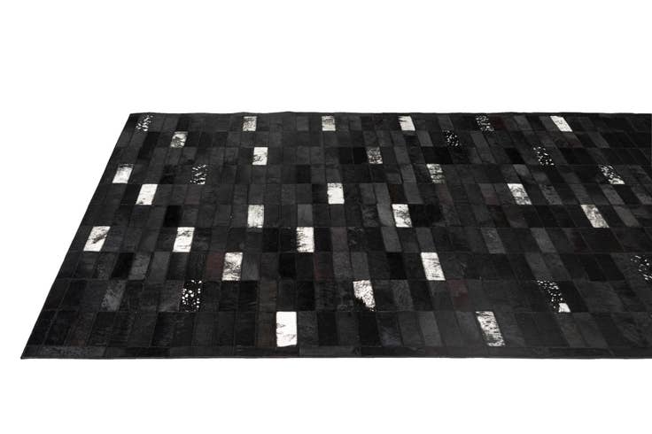 Detail image of 5' 3 x 8' 1 Cowhide - Patchwork Rug