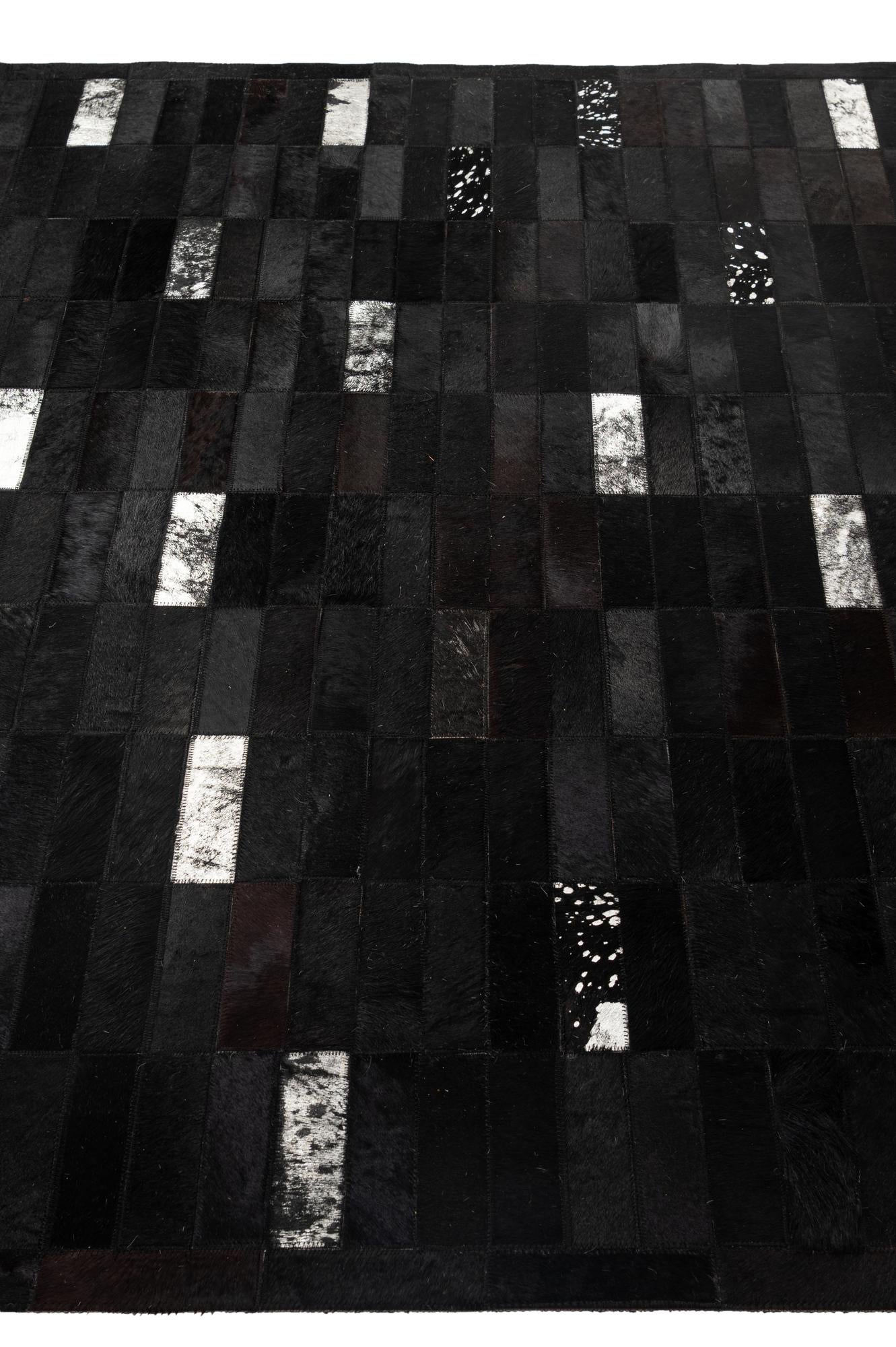 5' 3 x 8' 1 Cowhide - Patchwork Rug