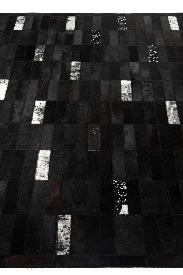 Detail image of 5' 3 x 8' 1 Cowhide - Patchwork Rug