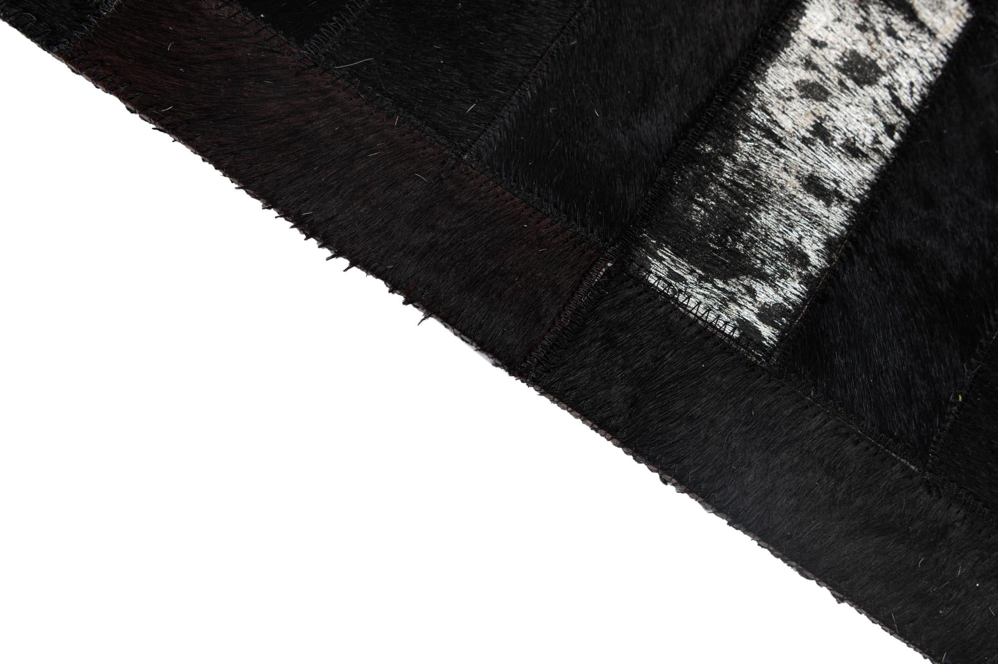 5' 3 x 8' 1 Cowhide - Patchwork Rug