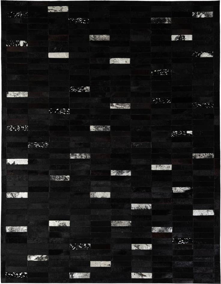 Detail image of 5' 3 x 8' 1 Cowhide - Patchwork Rug