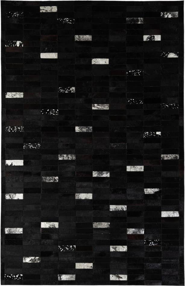 Detail image of 5' 3 x 8' 1 Cowhide - Patchwork Rug