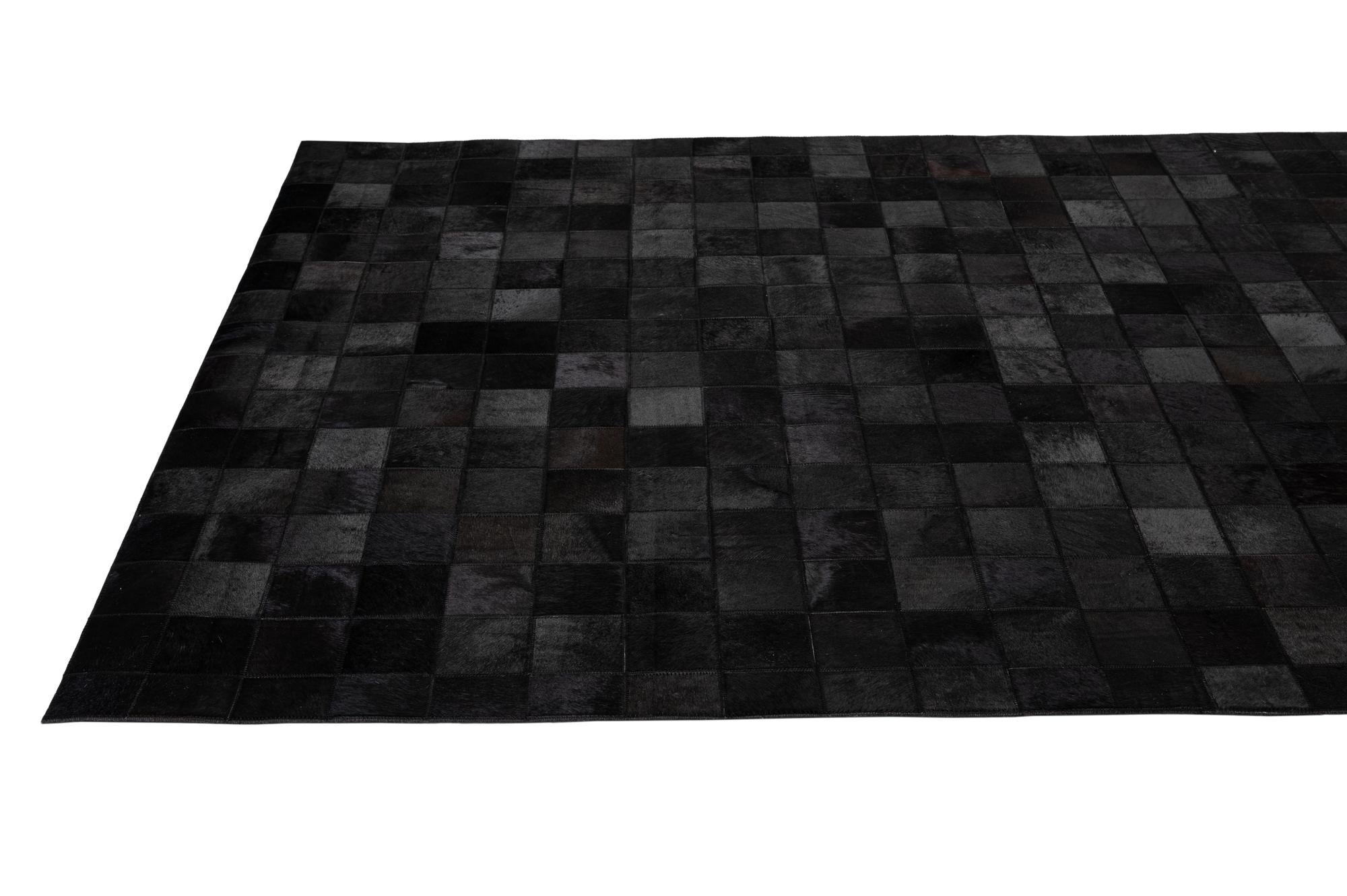 5' 3 x 8' 2 Cowhide - Patchwork Rug