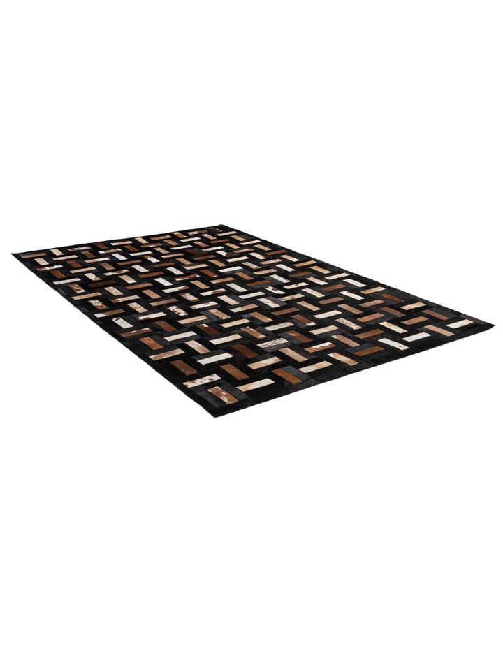 5' 3 x 8' 1 Cowhide - Patchwork Rug