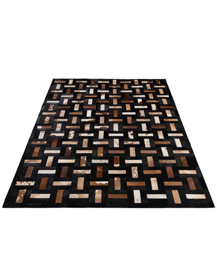 5' 3 x 8' 1 Cowhide - Patchwork Rug