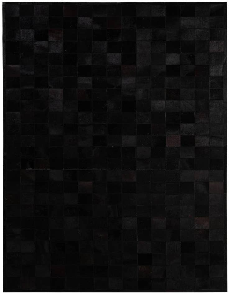 Detail image of 5' 2 x 8' 1 Cowhide - Patchwork Rug