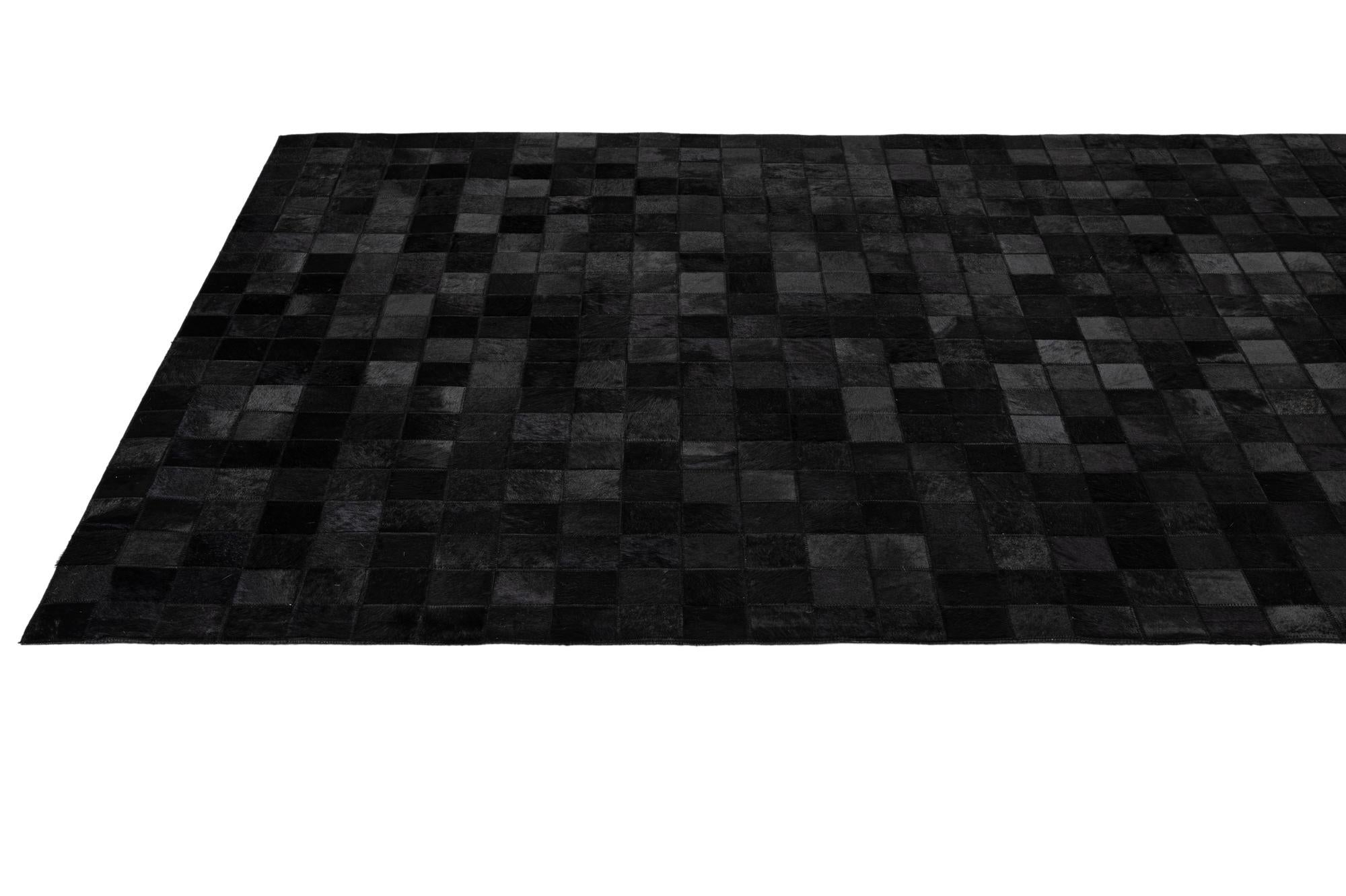 5' 3 x 8' 2 Cowhide - Patchwork Rug
