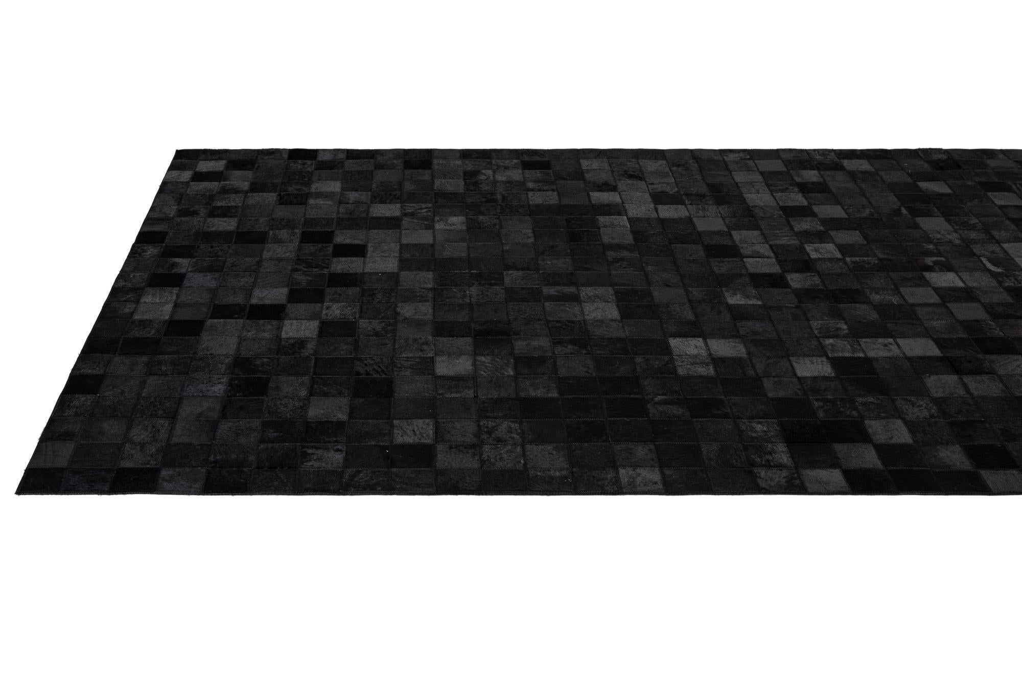 5' 3 x 8' 2 Cowhide - Patchwork Rug