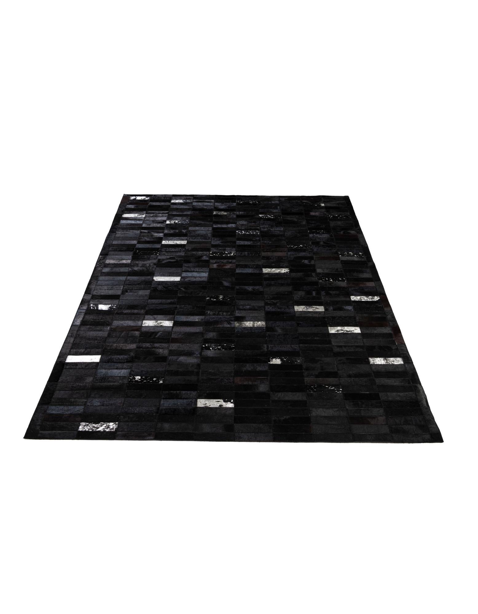5' 3 x 8' 1 Cowhide - Patchwork Rug