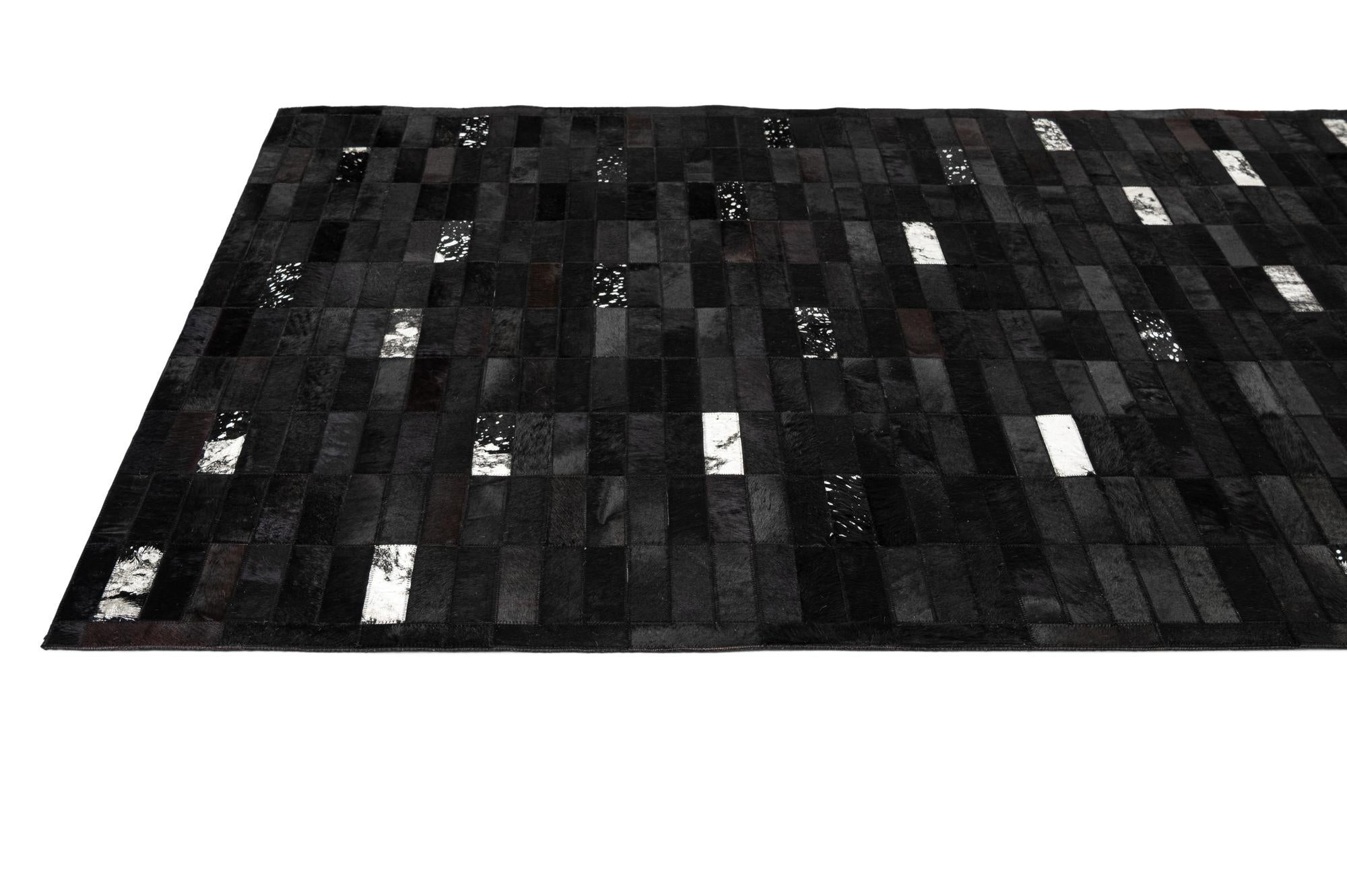 5' 3 x 8' 1 Cowhide - Patchwork Rug