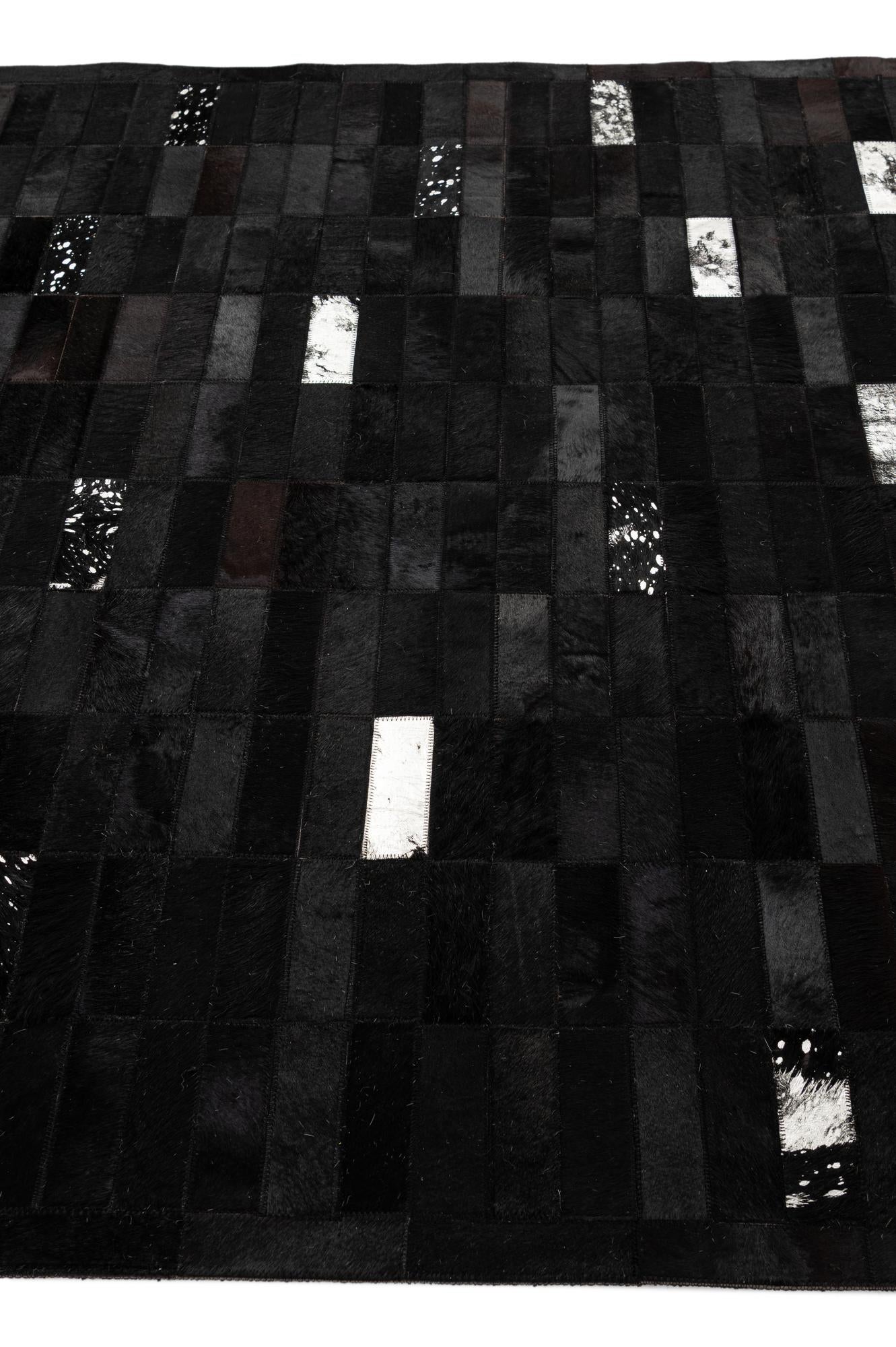 5' 3 x 8' 1 Cowhide - Patchwork Rug