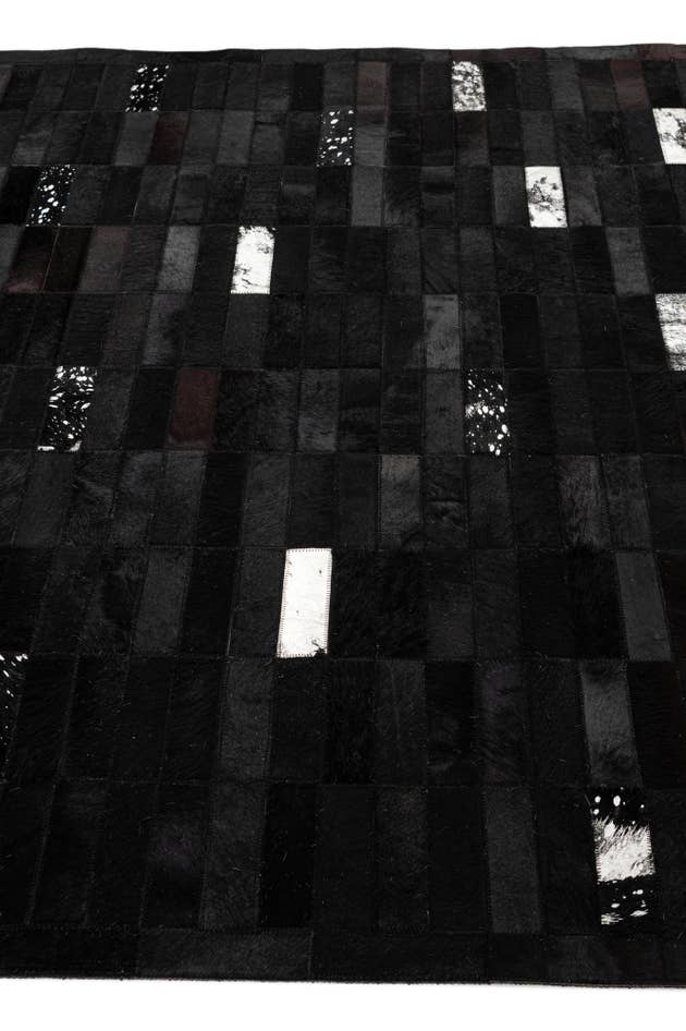 Detail image of 5' 3 x 8' 1 Cowhide - Patchwork Rug