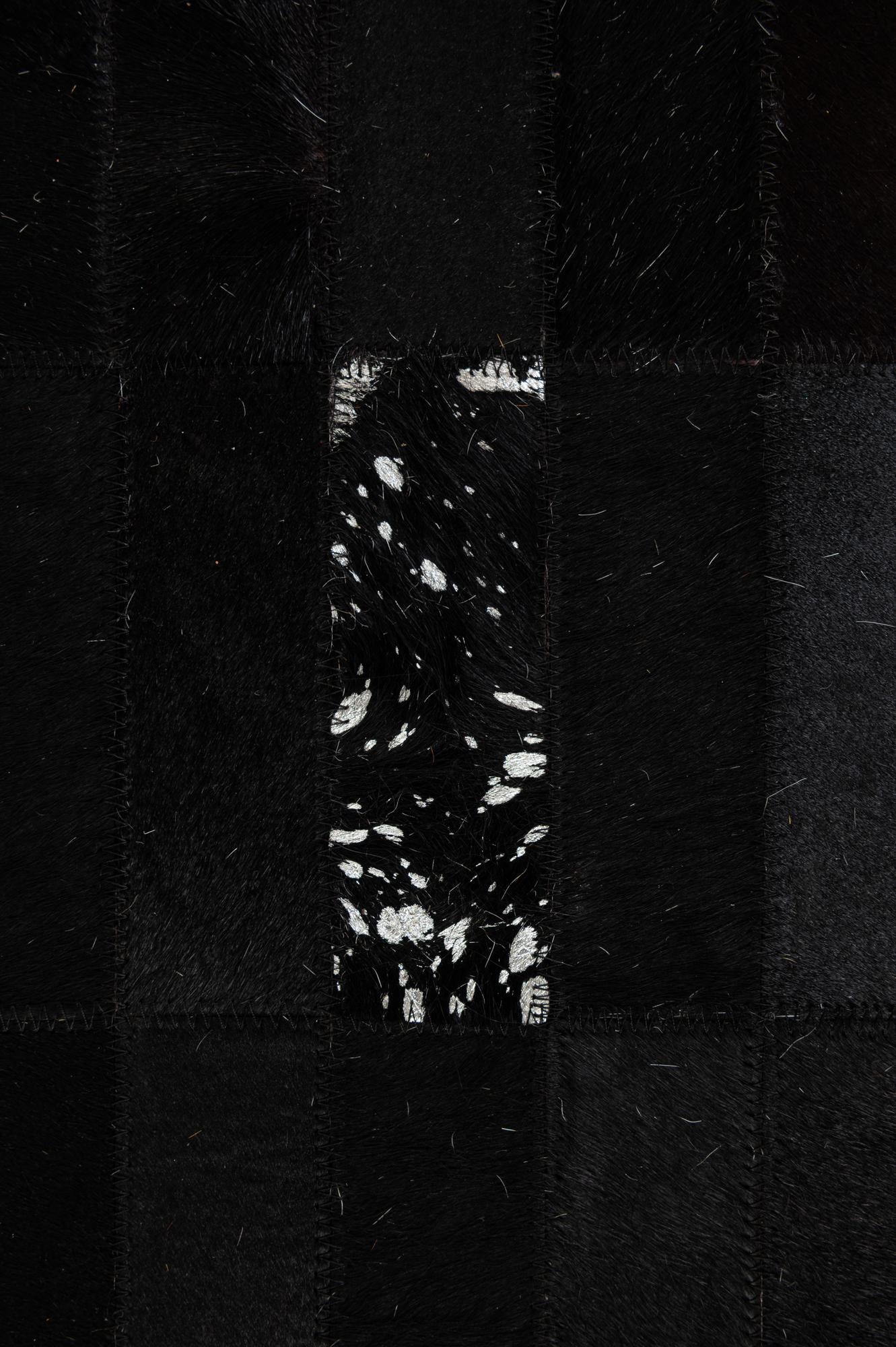 5' 3 x 8' 1 Cowhide - Patchwork Rug