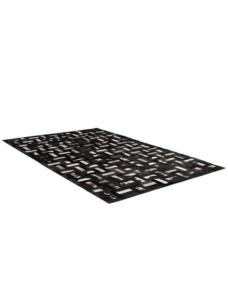 Detail image of 5' 3 x 8' 1 Cowhide - Patchwork Rug