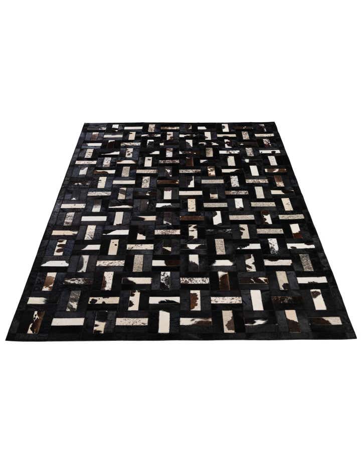5' 3 x 8' 1 Cowhide - Patchwork Rug