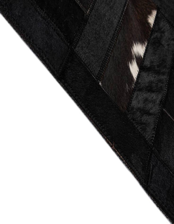 Detail image of 5' 3 x 8' 1 Cowhide - Patchwork Rug