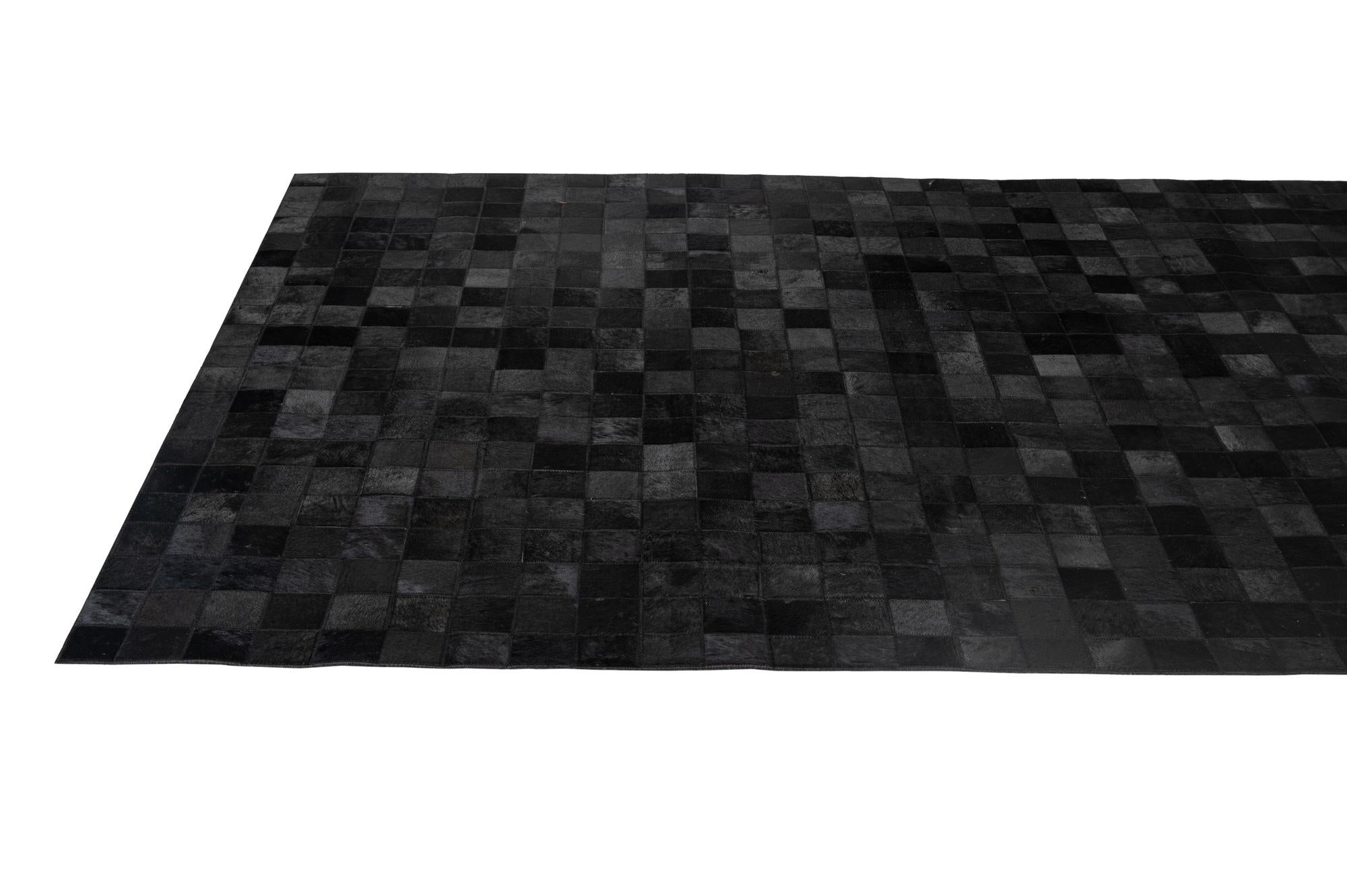 5' 3 x 8' 2 Cowhide - Patchwork Rug
