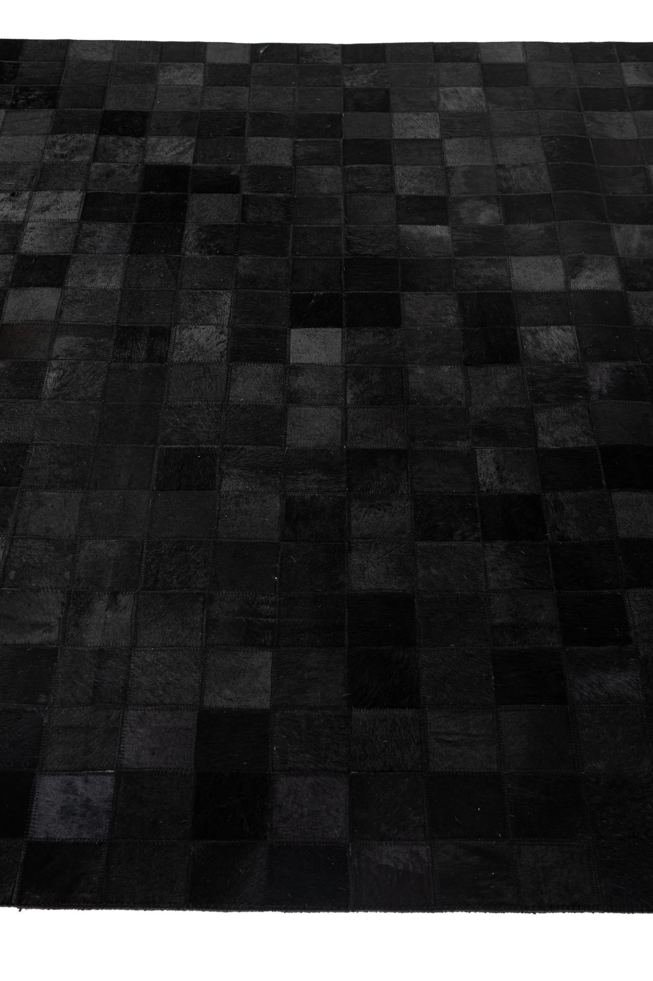 5' 3 x 8' 2 Cowhide - Patchwork Rug
