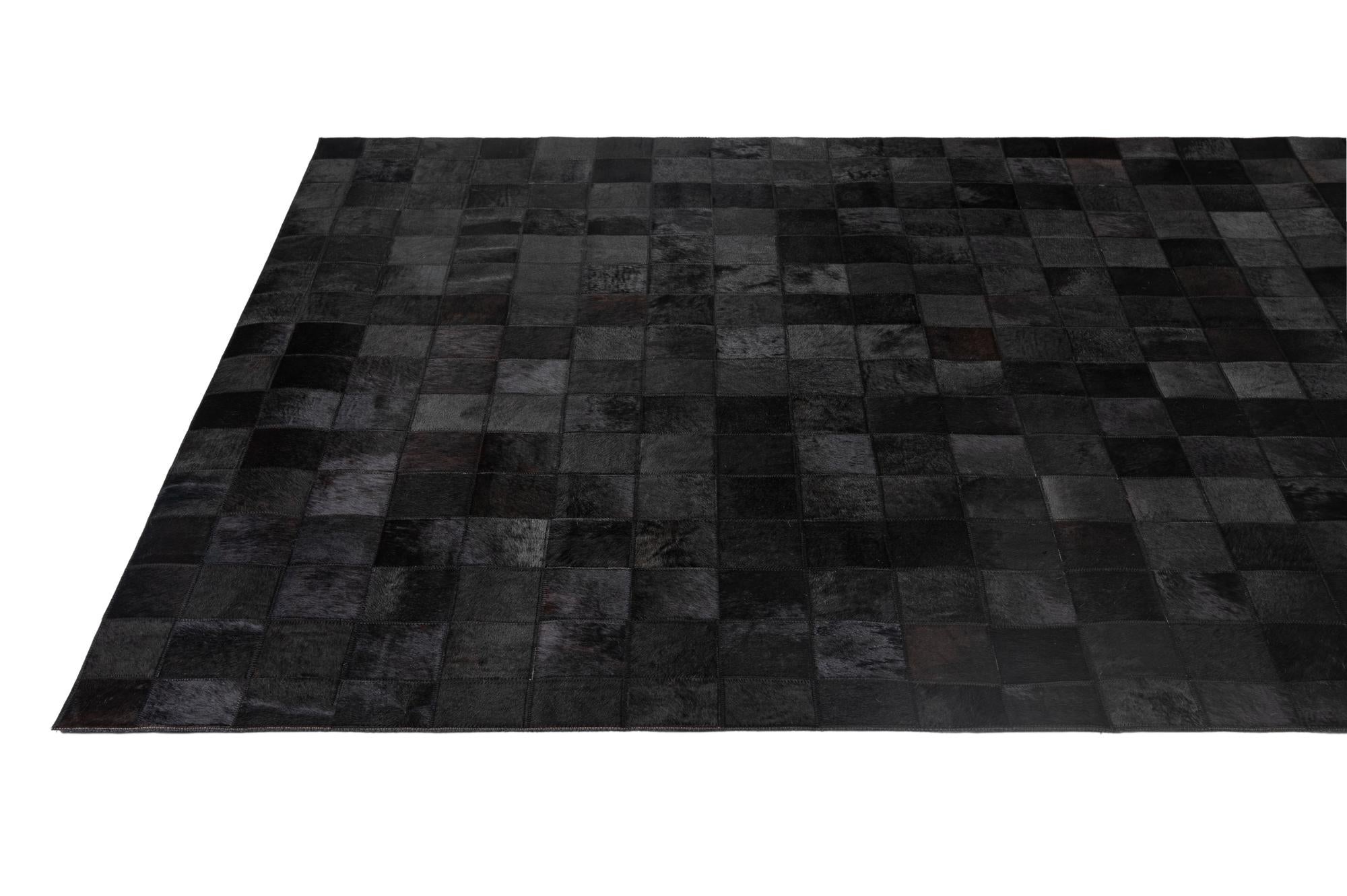5' 3 x 8' 1 Cowhide - Patchwork Rug