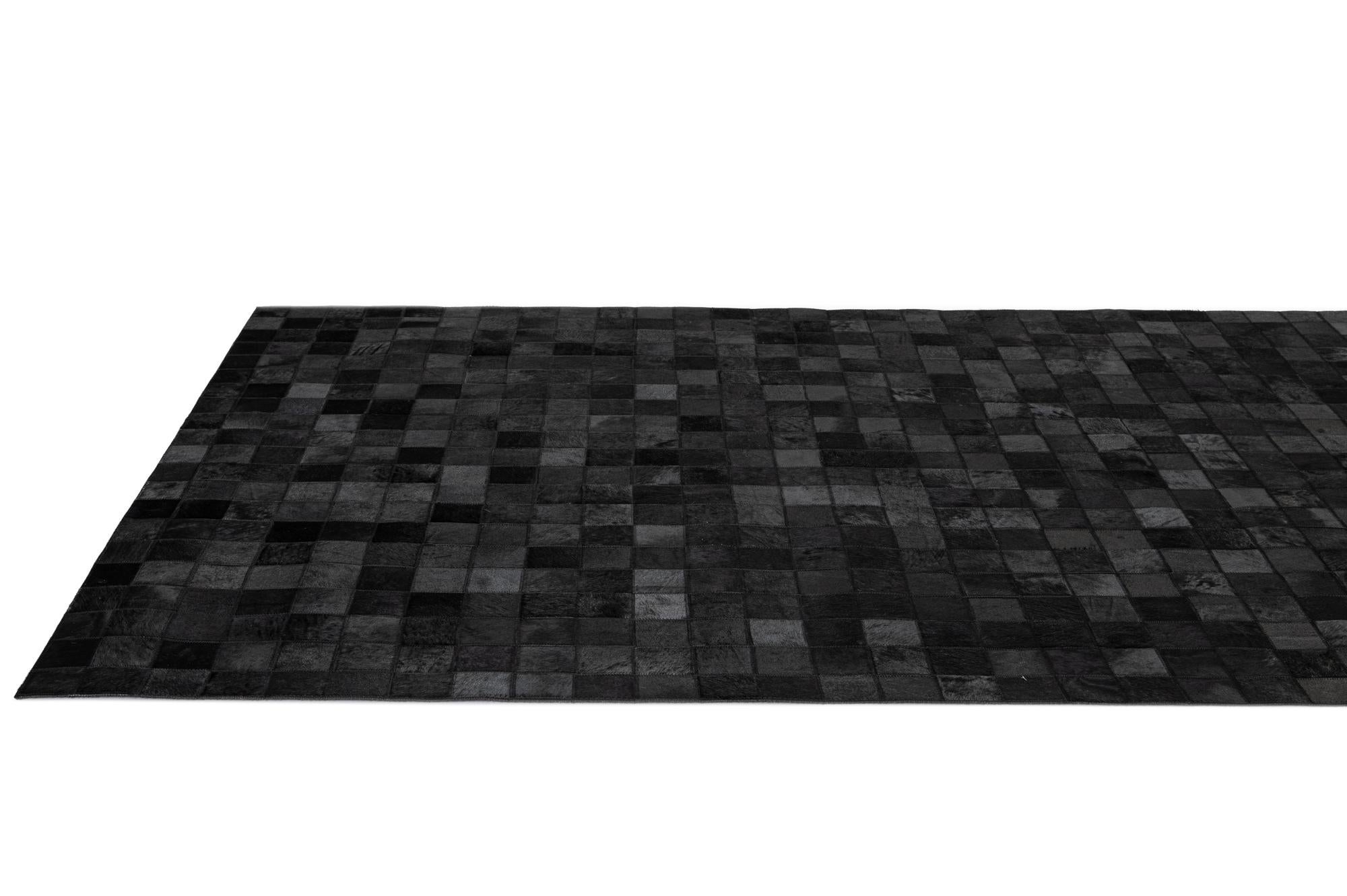 5' 3 x 8' 1 Cowhide - Patchwork Rug