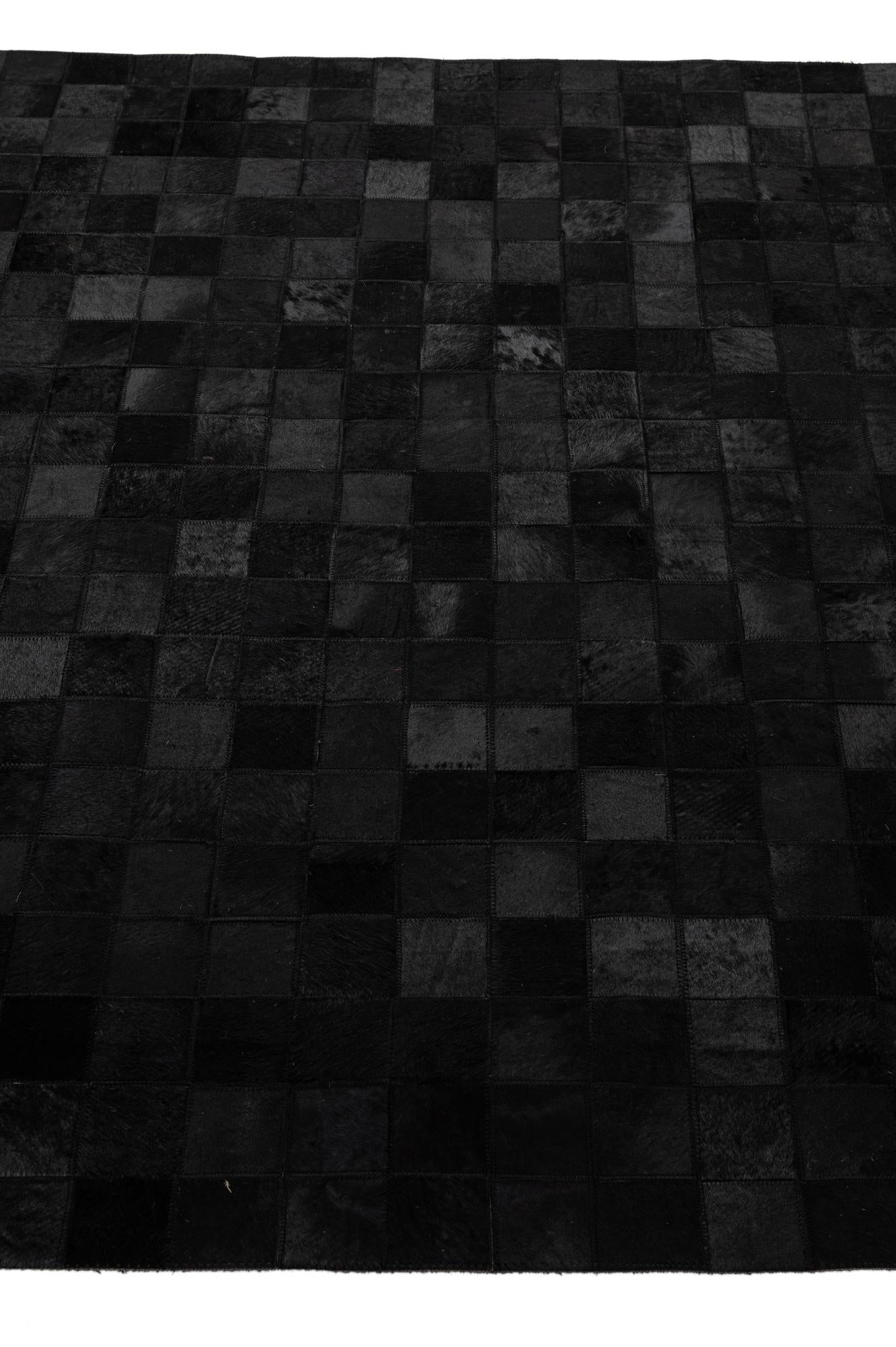 5' 3 x 8' 1 Cowhide - Patchwork Rug