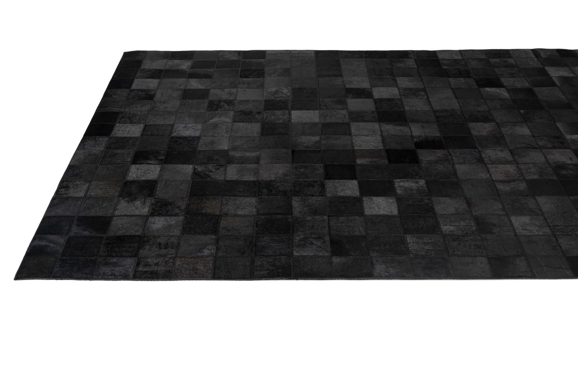 5' 3 x 8' 2 Cowhide - Patchwork Rug