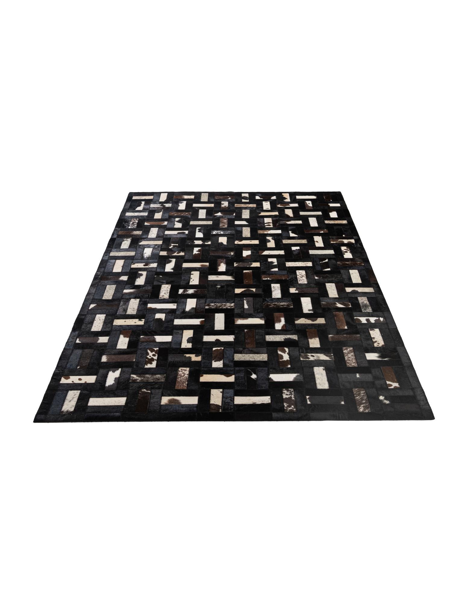 5' 3 x 8' Cowhide - Patchwork Rug