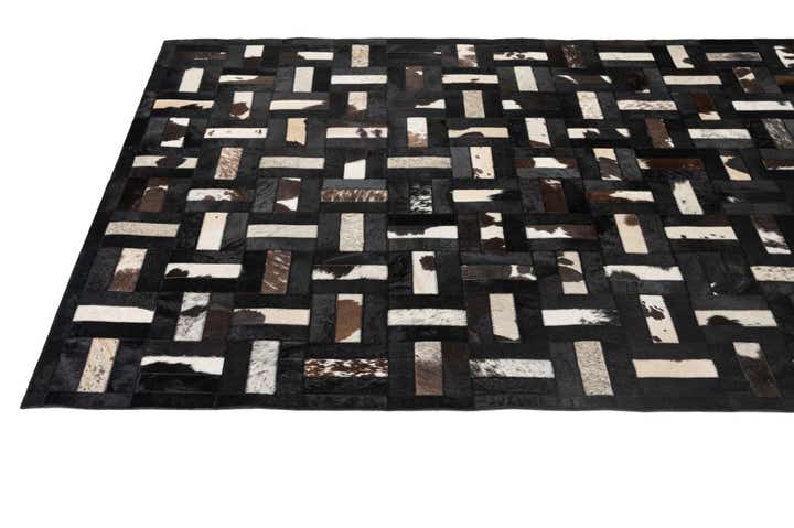 5' 3 x 8' Cowhide - Patchwork Rug