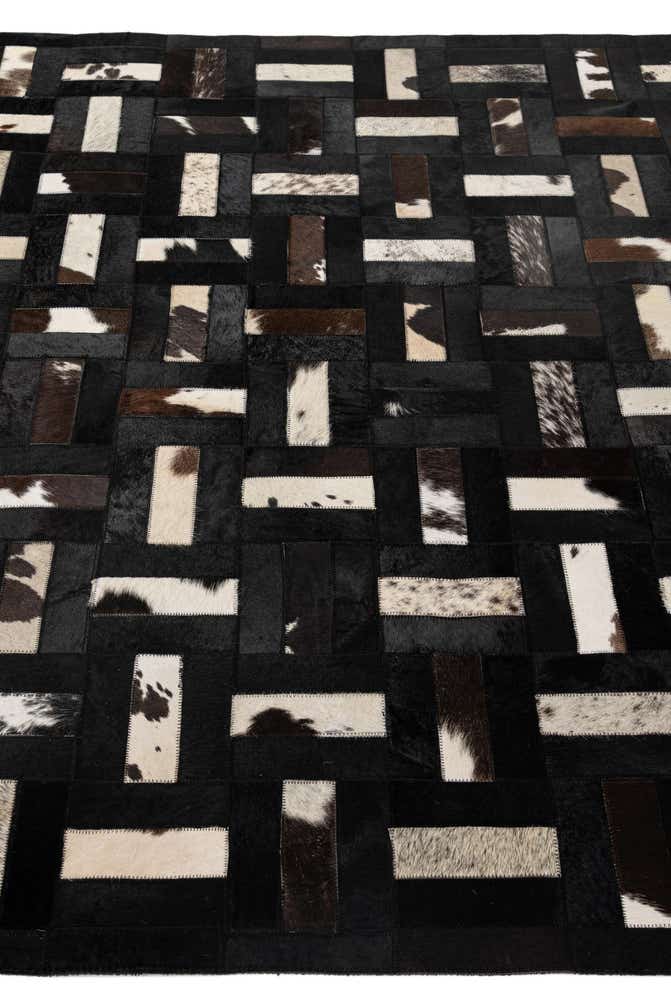 5' 3 x 8' Cowhide - Patchwork Rug