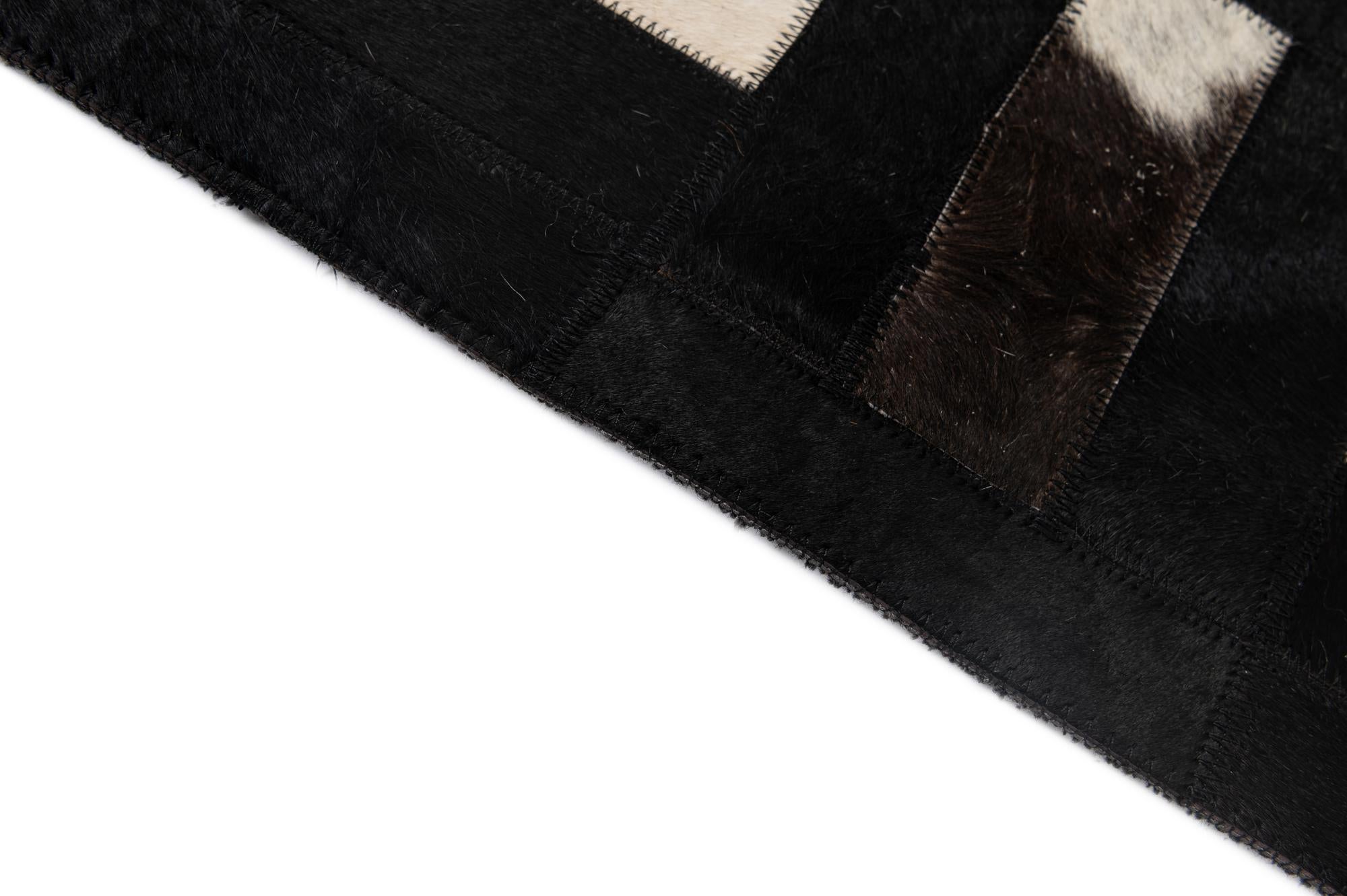 5' 3 x 8' Cowhide - Patchwork Rug