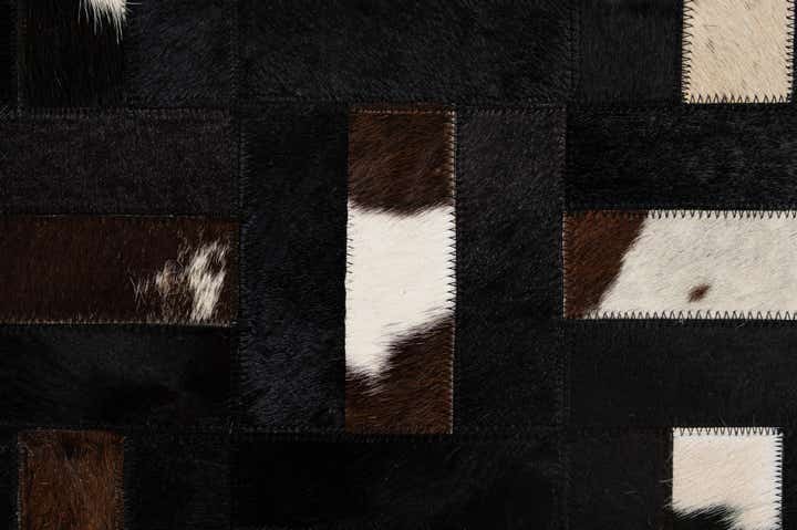 5' 3 x 8' Cowhide - Patchwork Rug