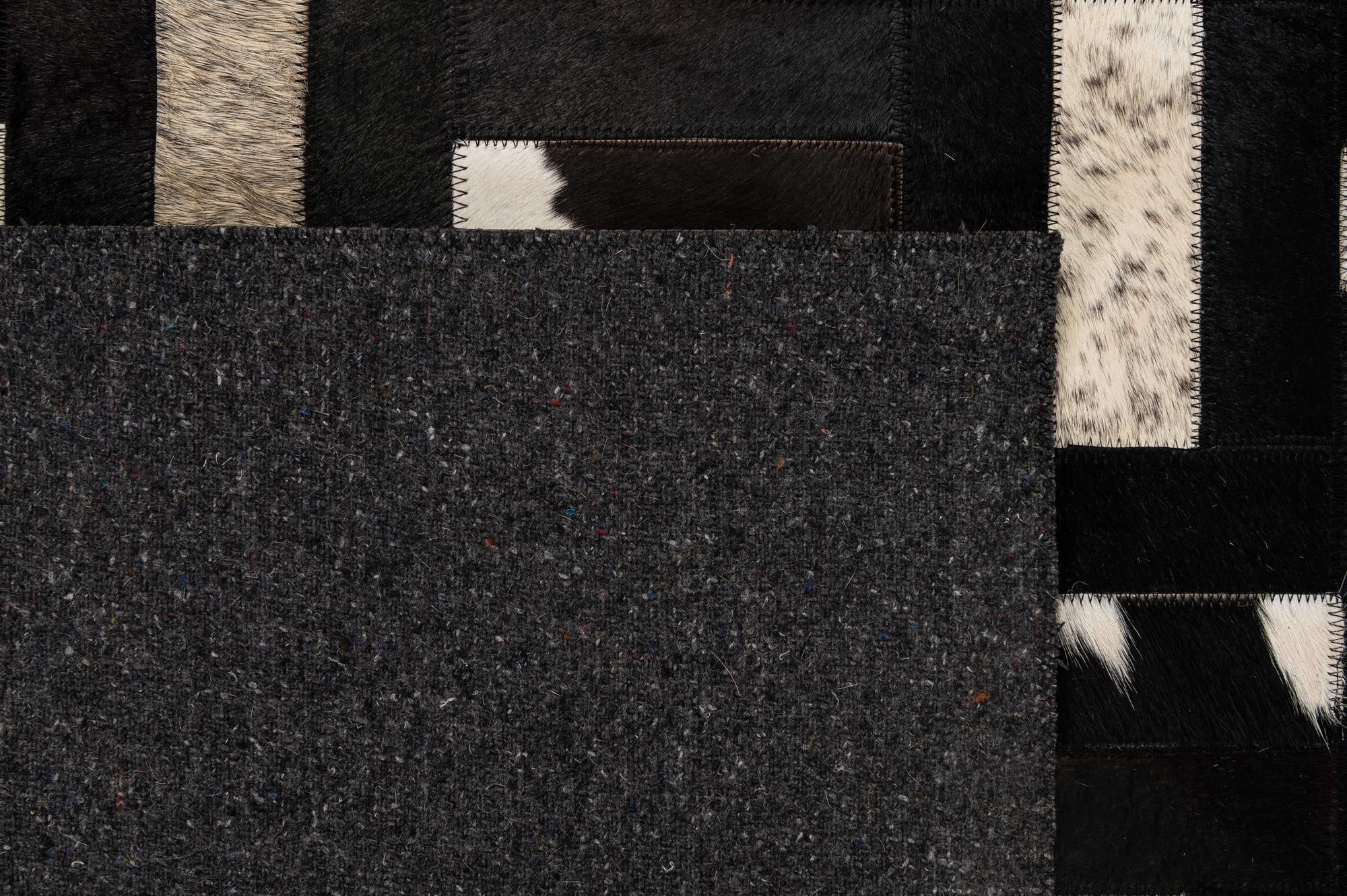 5' 3 x 8' Cowhide - Patchwork Rug