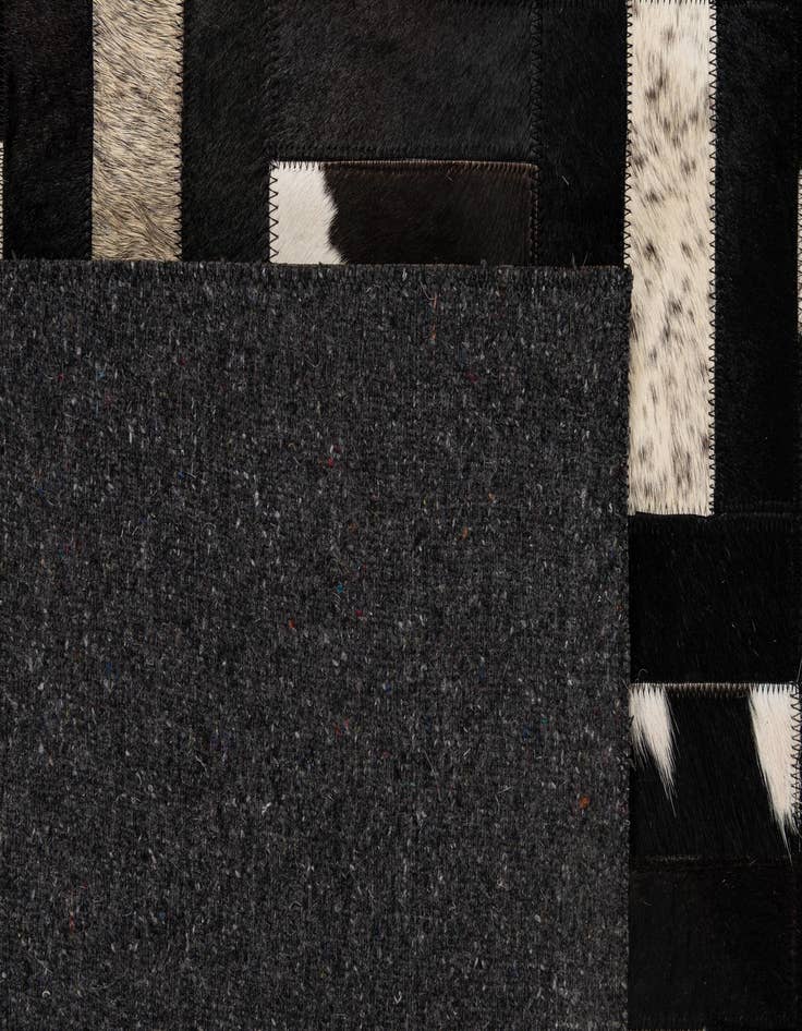 Detail image of 5' 3 x 8' Cowhide - Patchwork Rug
