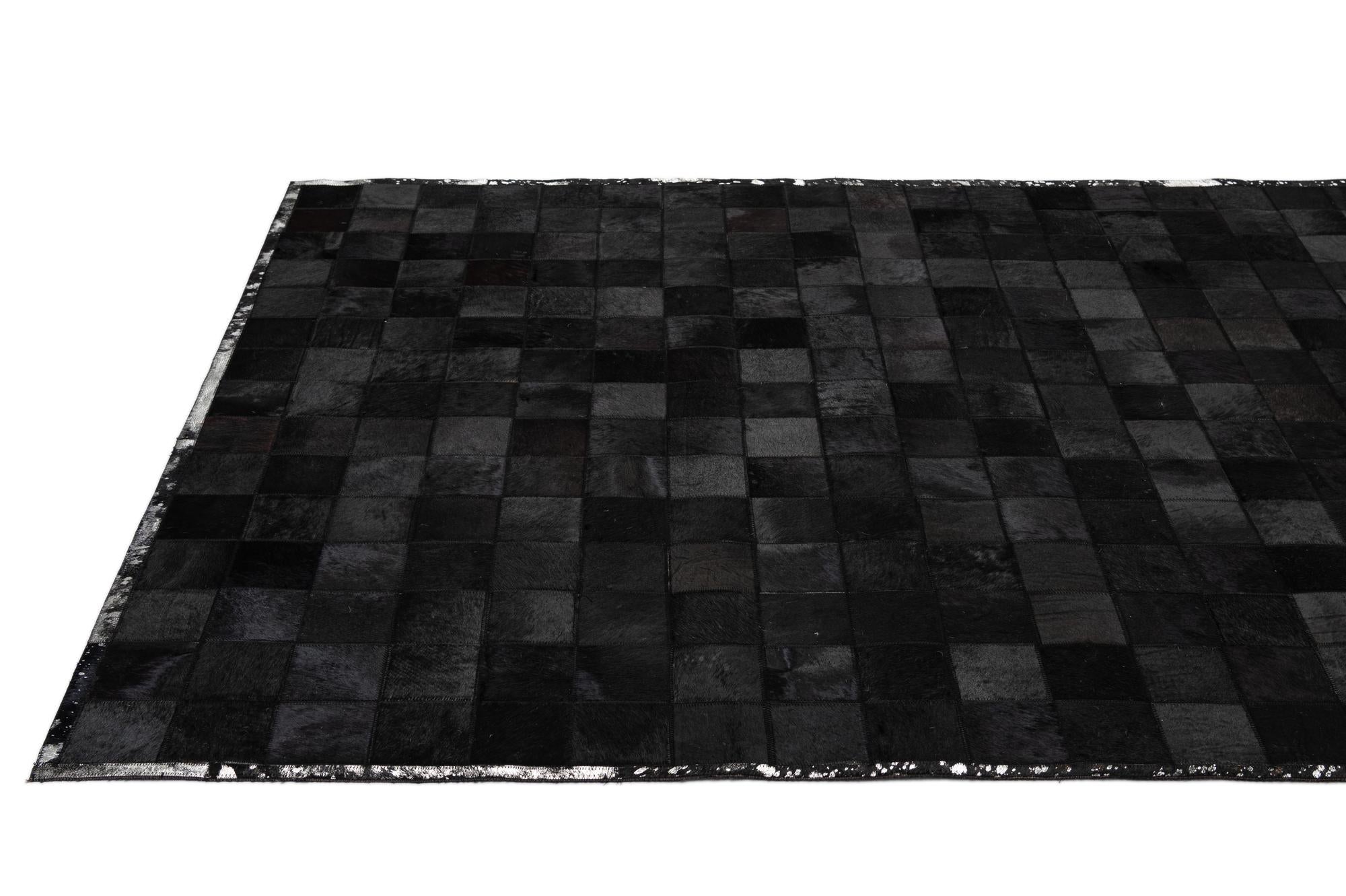 5' 2 x 8' 1 Cowhide - Patchwork Rug