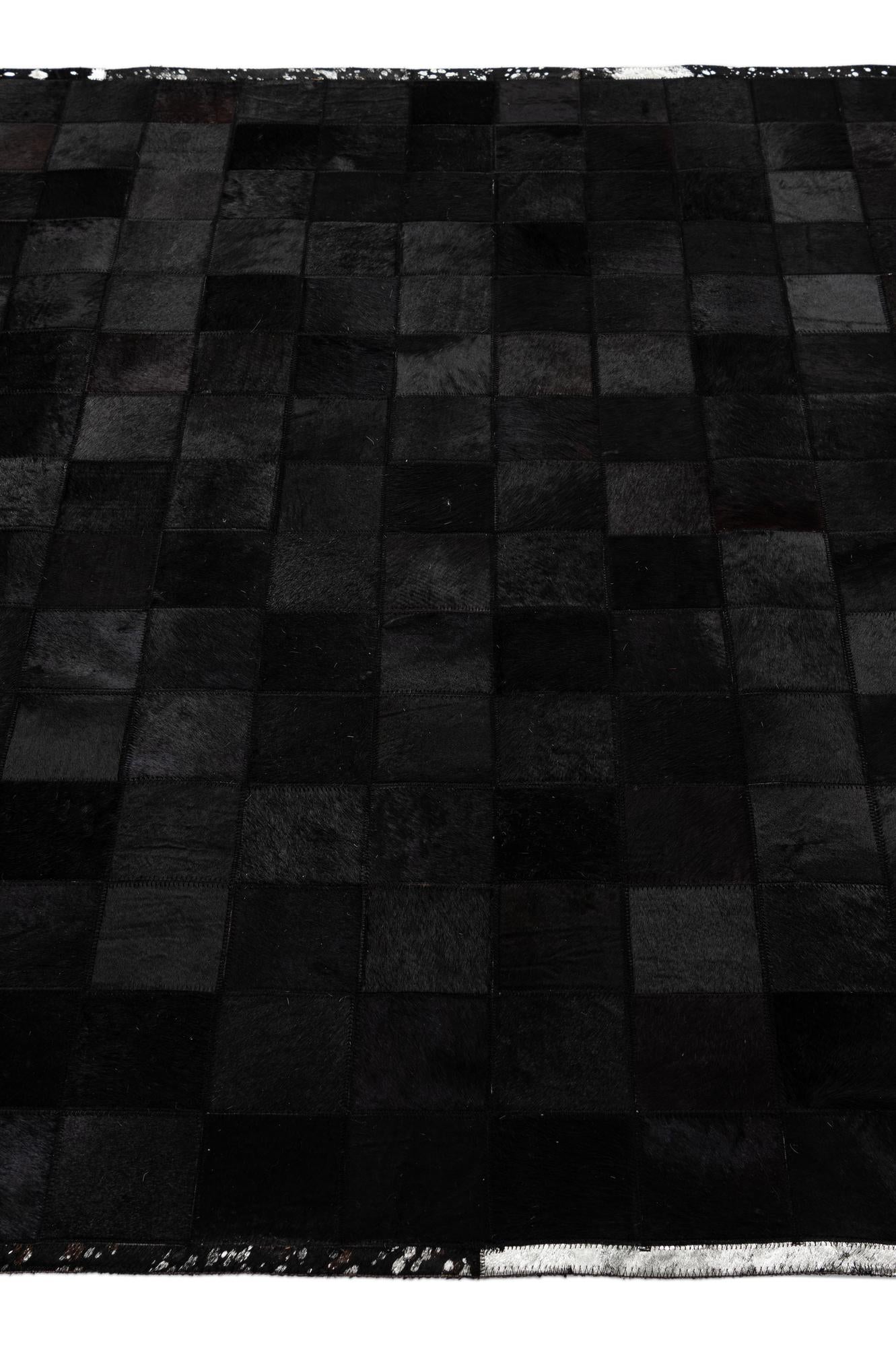 5' 2 x 8' 1 Cowhide - Patchwork Rug
