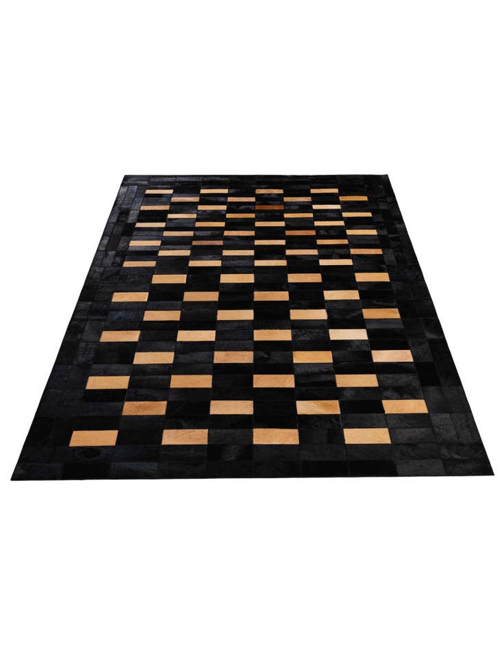 Detail image of 5' 1 x 7' 11 Cowhide - Patchwork Rug
