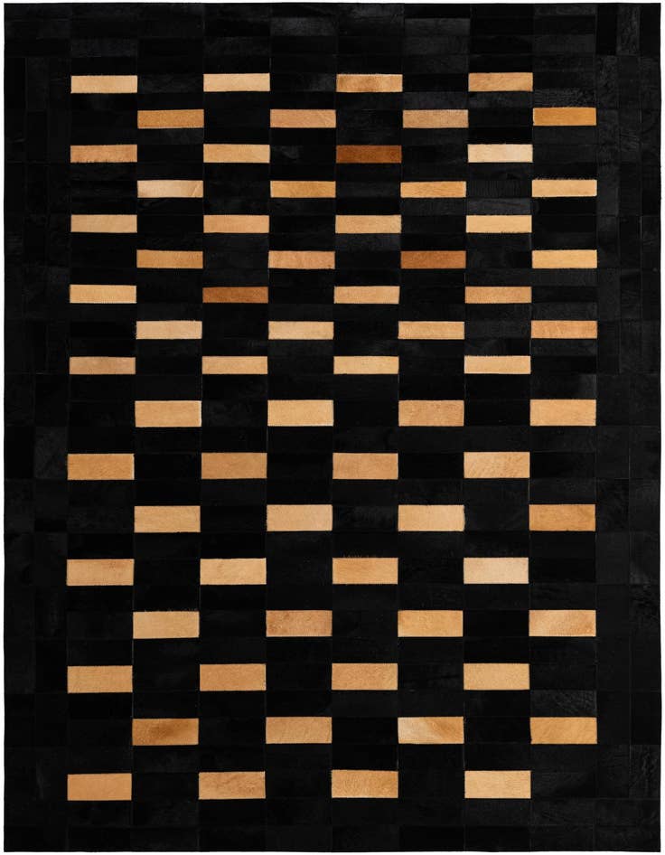 Detail image of 5' 1 x 7' 11 Cowhide - Patchwork Rug