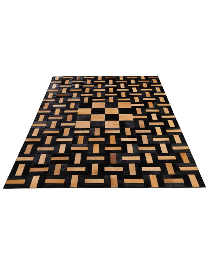 5' 1 x 8' Cowhide - Patchwork Rug