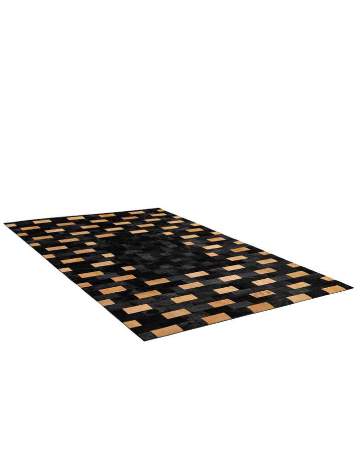 5' 1 x 8' Cowhide - Patchwork Rug