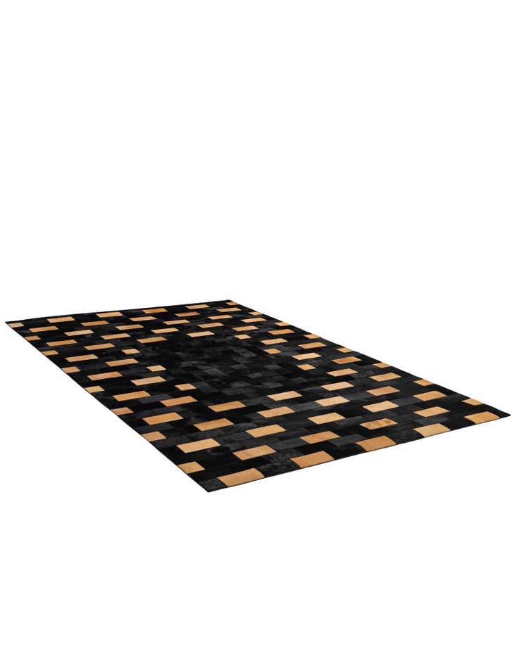 Detail image of 5' 1 x 8' Cowhide - Patchwork Rug